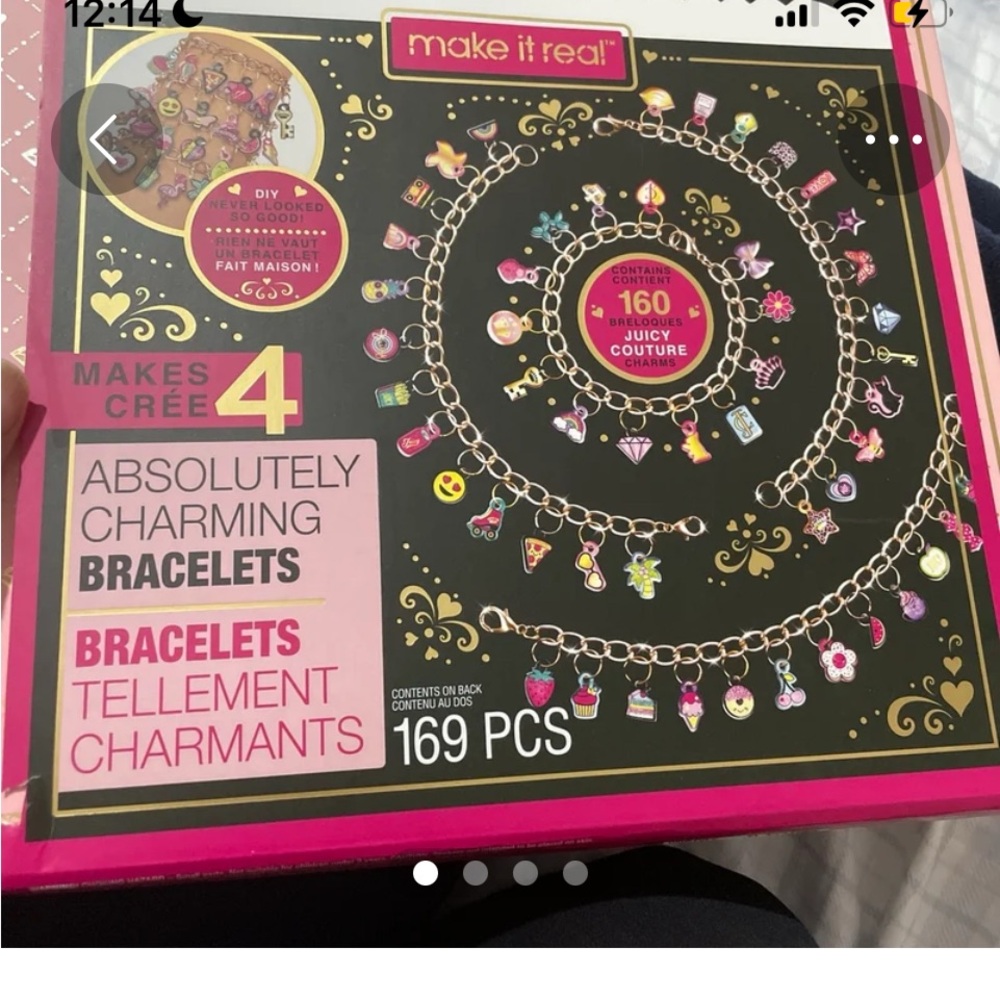 Juicy Couture Pink Charm Bracelet Kit